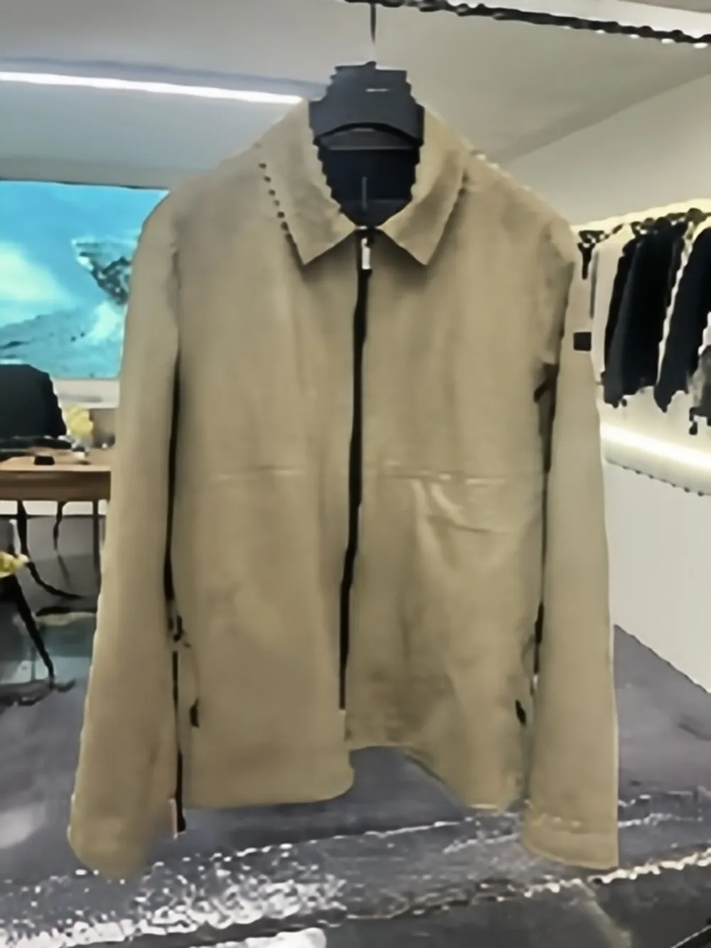 Roberto Ricci Designs Zip-up Suede Jacket In Black