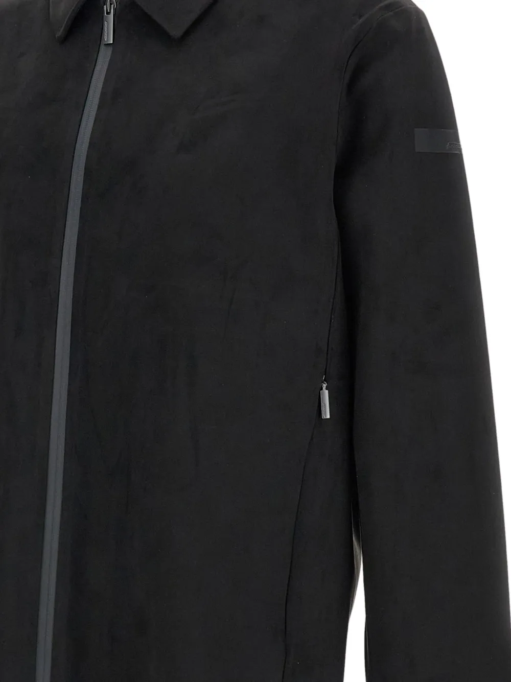 Roberto Ricci Designs Zip-up Suede Jacket In Black