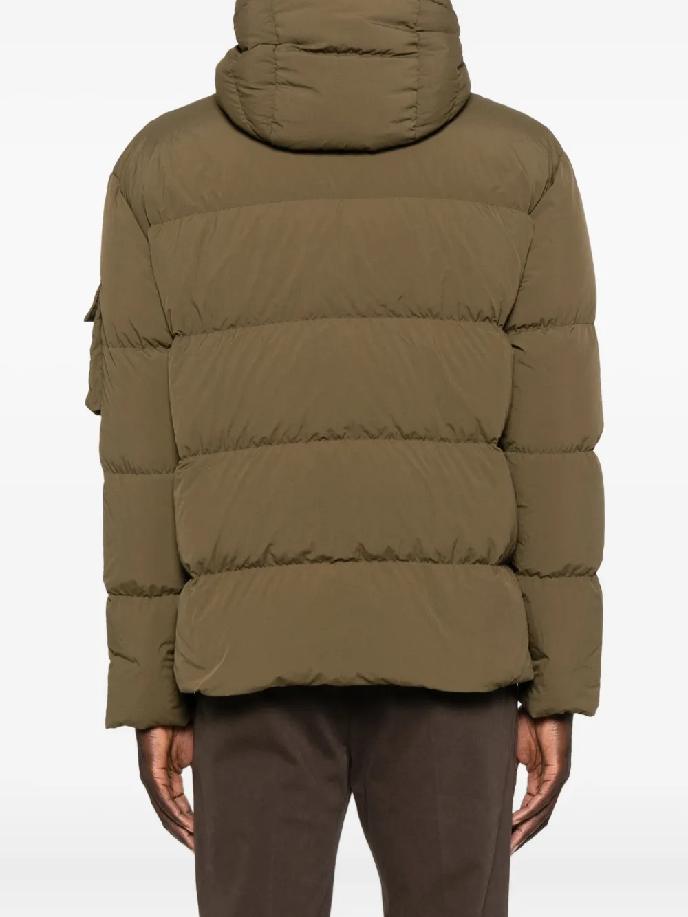 Herno Hooded Quilted Jacket In Green