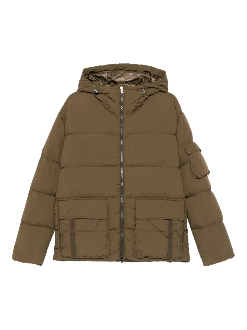 Herno hooded quilted jacket | Green | Image 1
