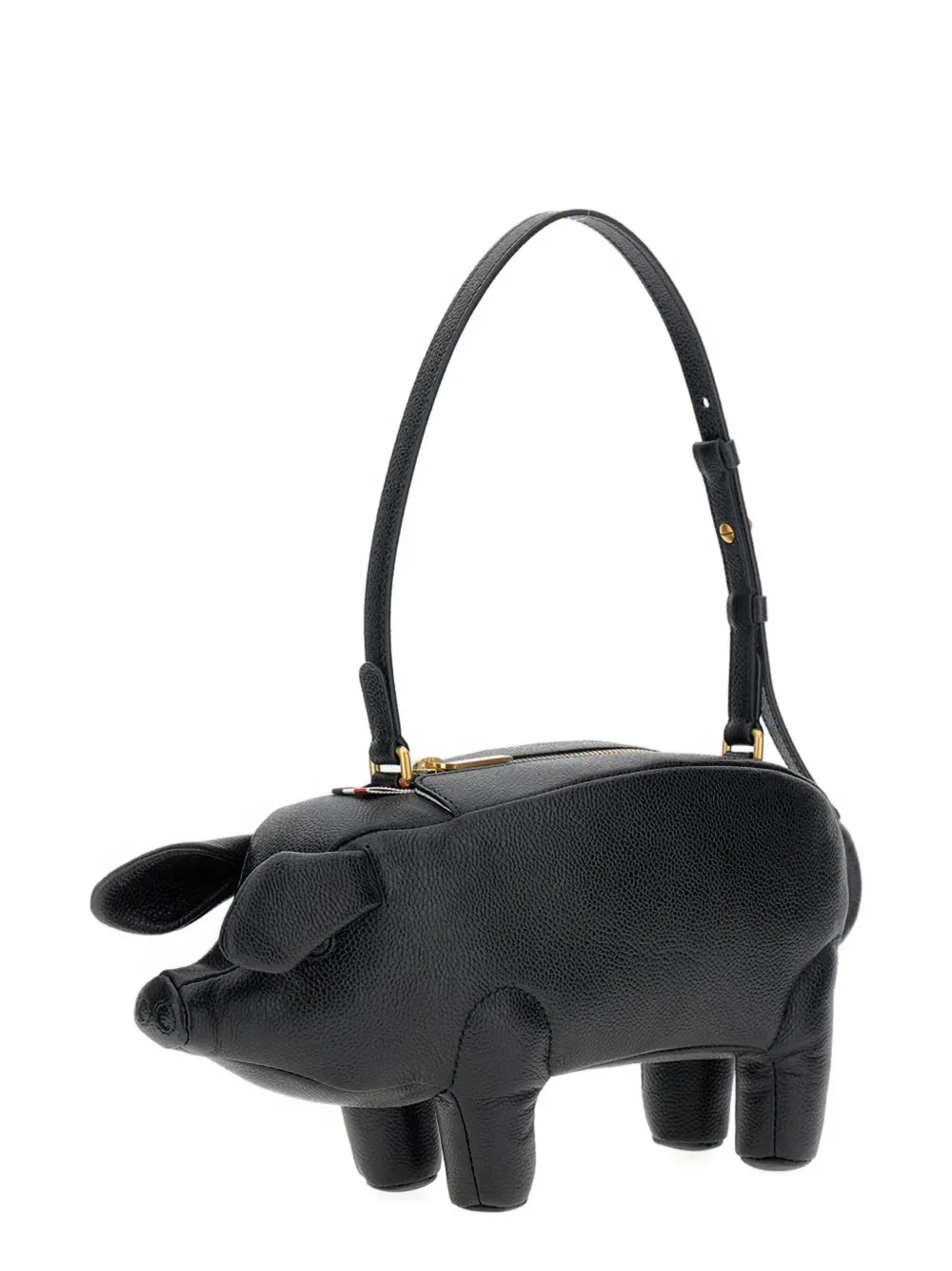 Thom Browne pig-shaped shoulder bag Zwart