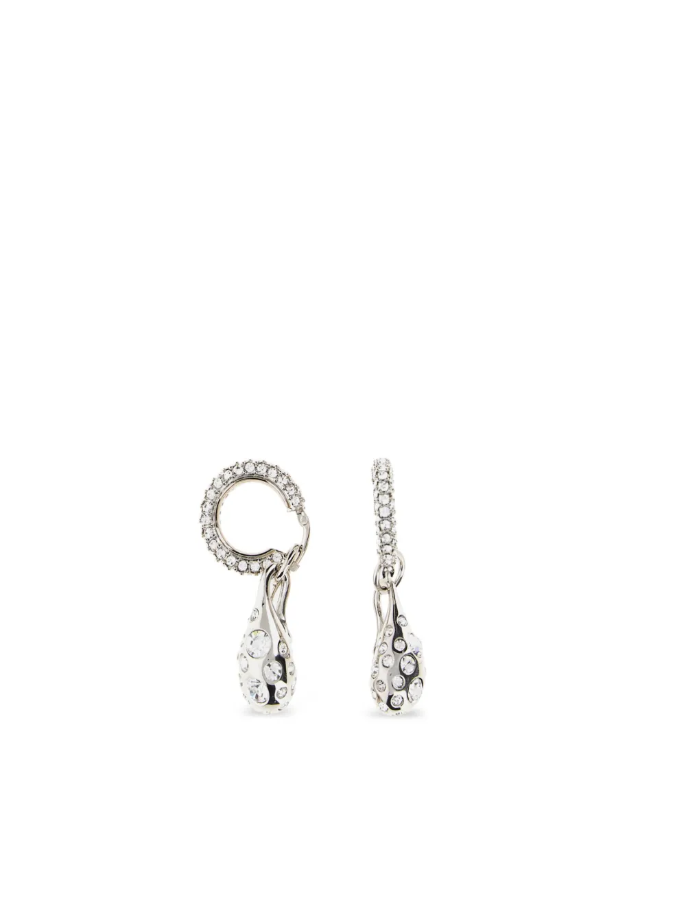 Marni crystal-embellished hoop earrings | Silver | Image 1