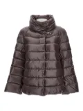 Fay high-collar quilted coat - Brown