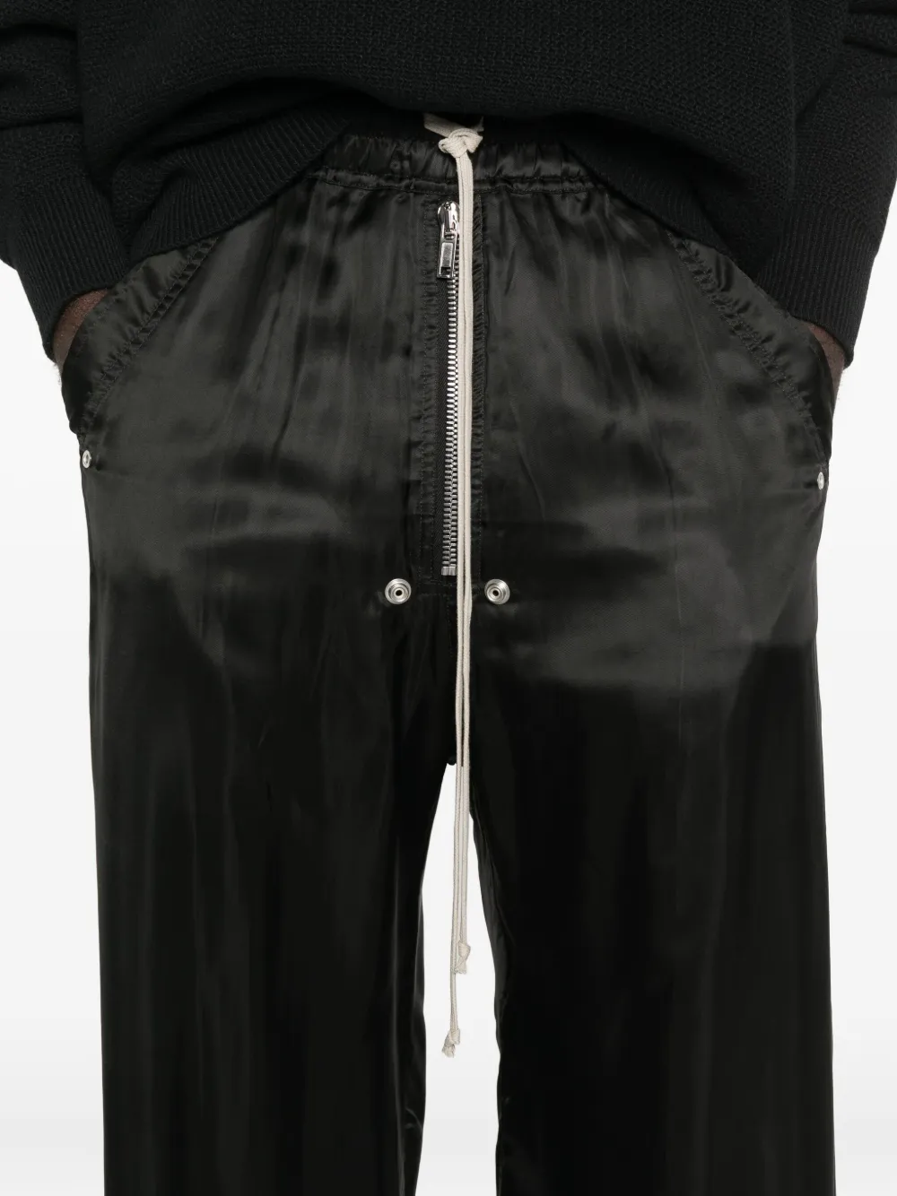 Rick Owens Eyelets- Detail Drawstring Trousers In Multi