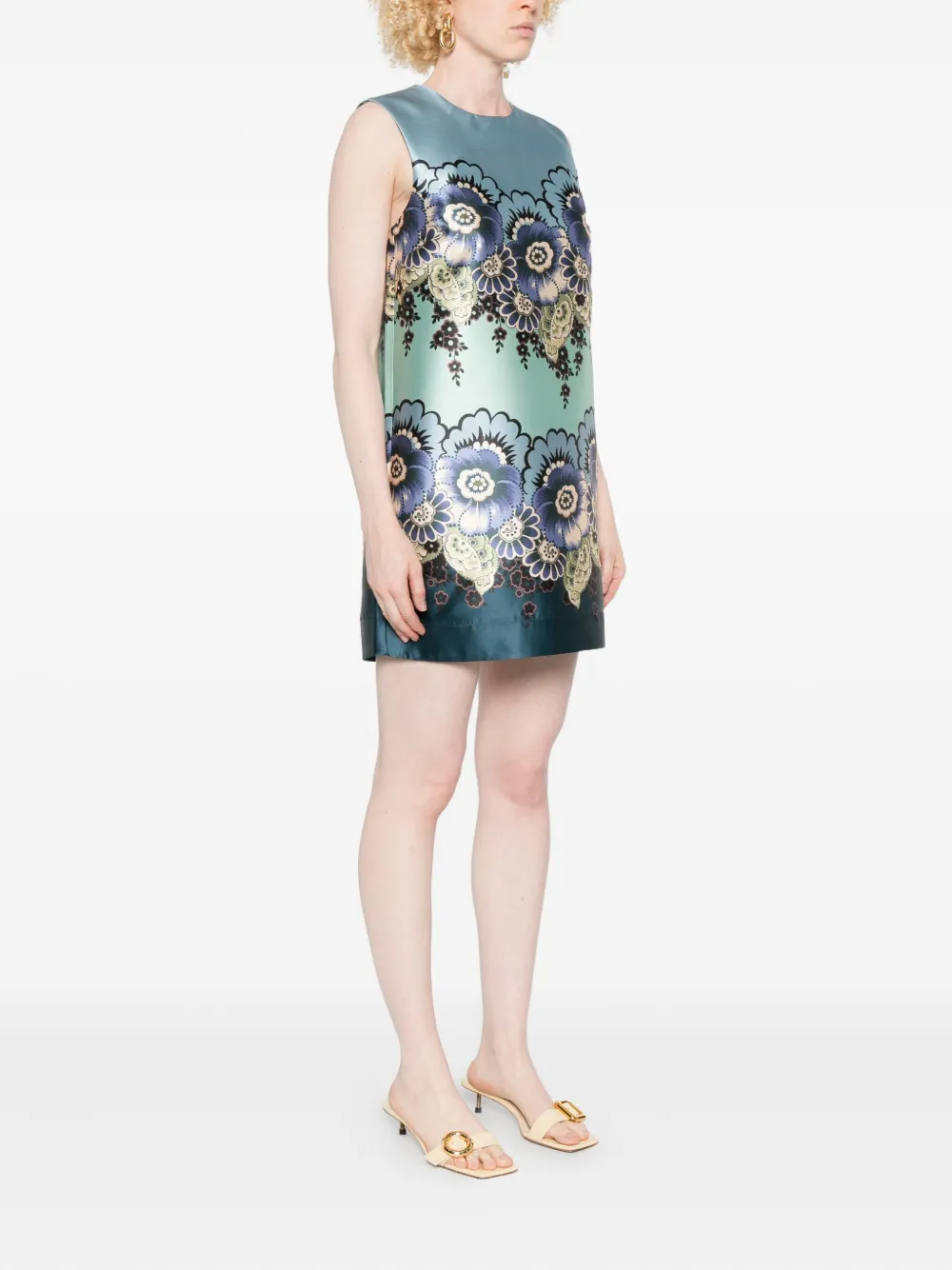 ALEMAIS Jurk met bloemenprint Blauw