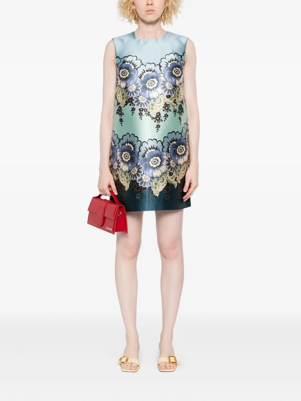 ALEMAIS Jurk met bloemenprint - Blauw