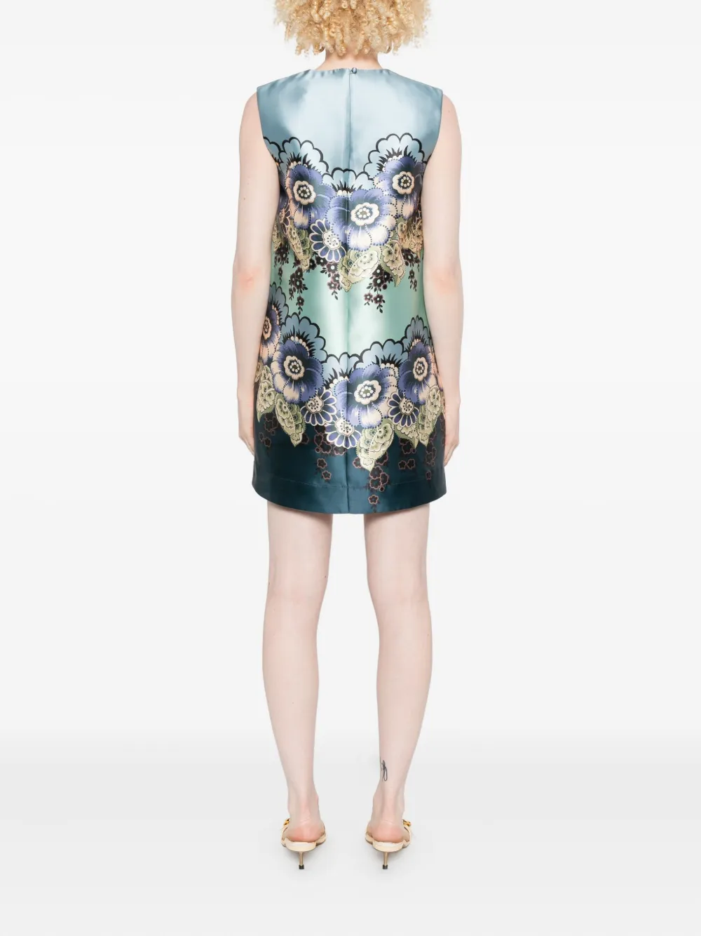 ALEMAIS Jurk met bloemenprint Blauw