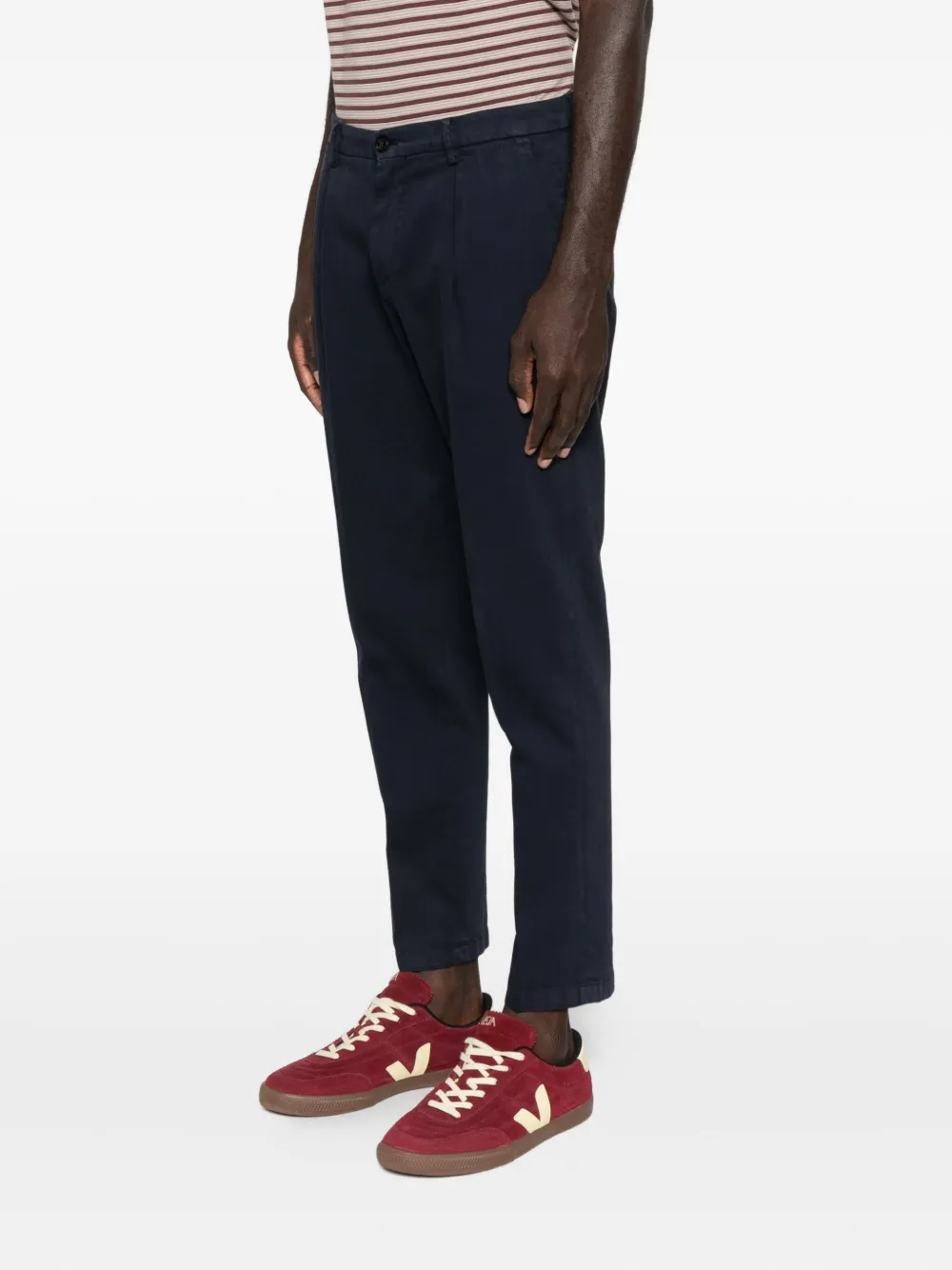 Briglia 1949 Tiberio broek met geplooide voorkant Blauw