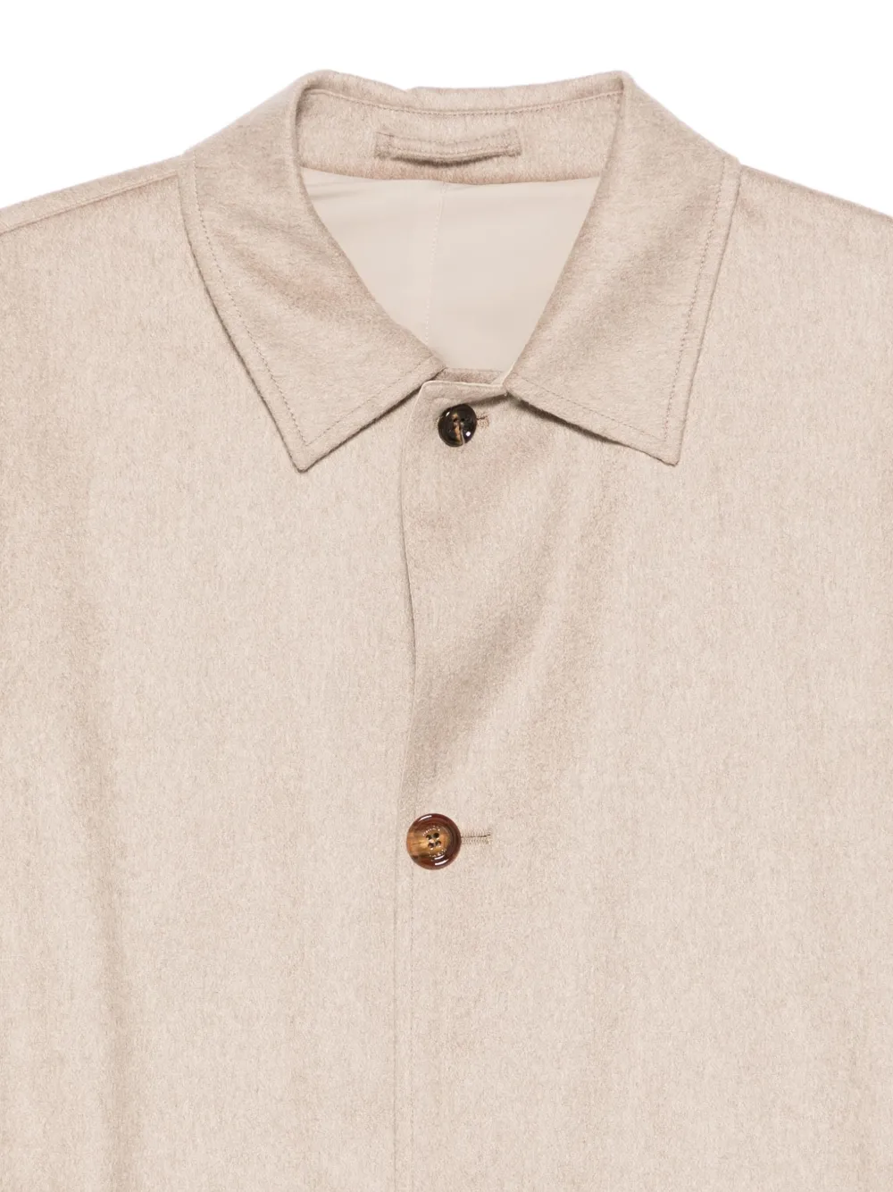 Kired Jas met knoopsluiting en kraag Beige