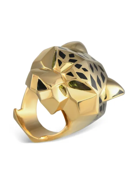 Cartier 18kt yellow gold Panthère de Cartier tsavorite and onyx ring