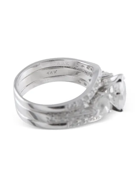 LB Exclusive 14K white gold diamond ring