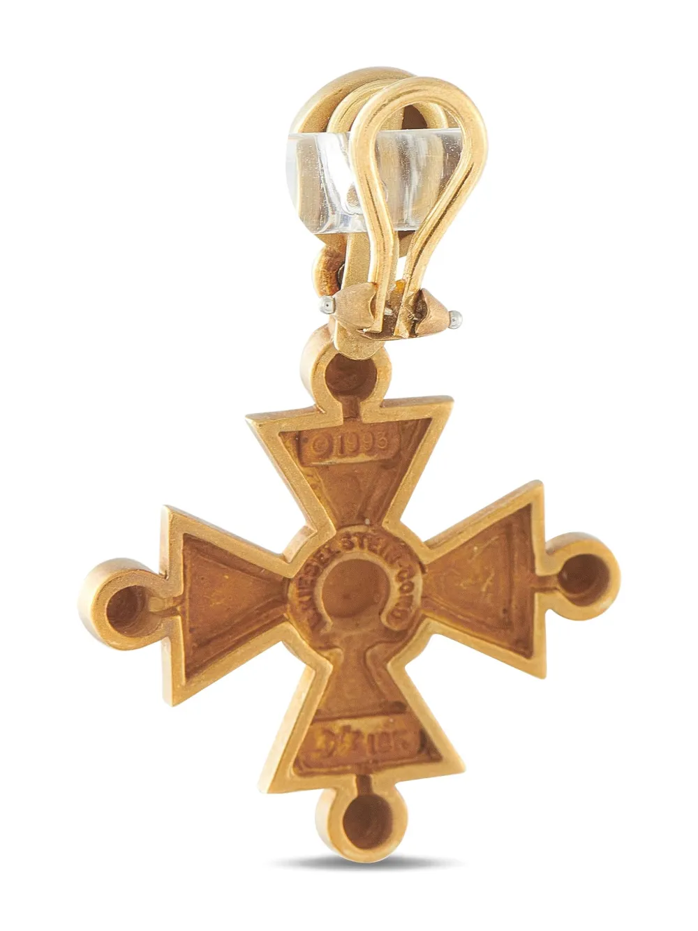 Kieselstein-Cord 18K yellow gold Maltese Cross earrings | Image 2