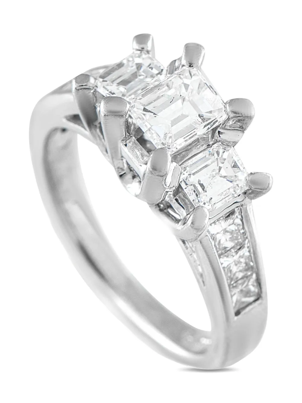 LB Exclusive platinum diamond ring | Silver | Image 1