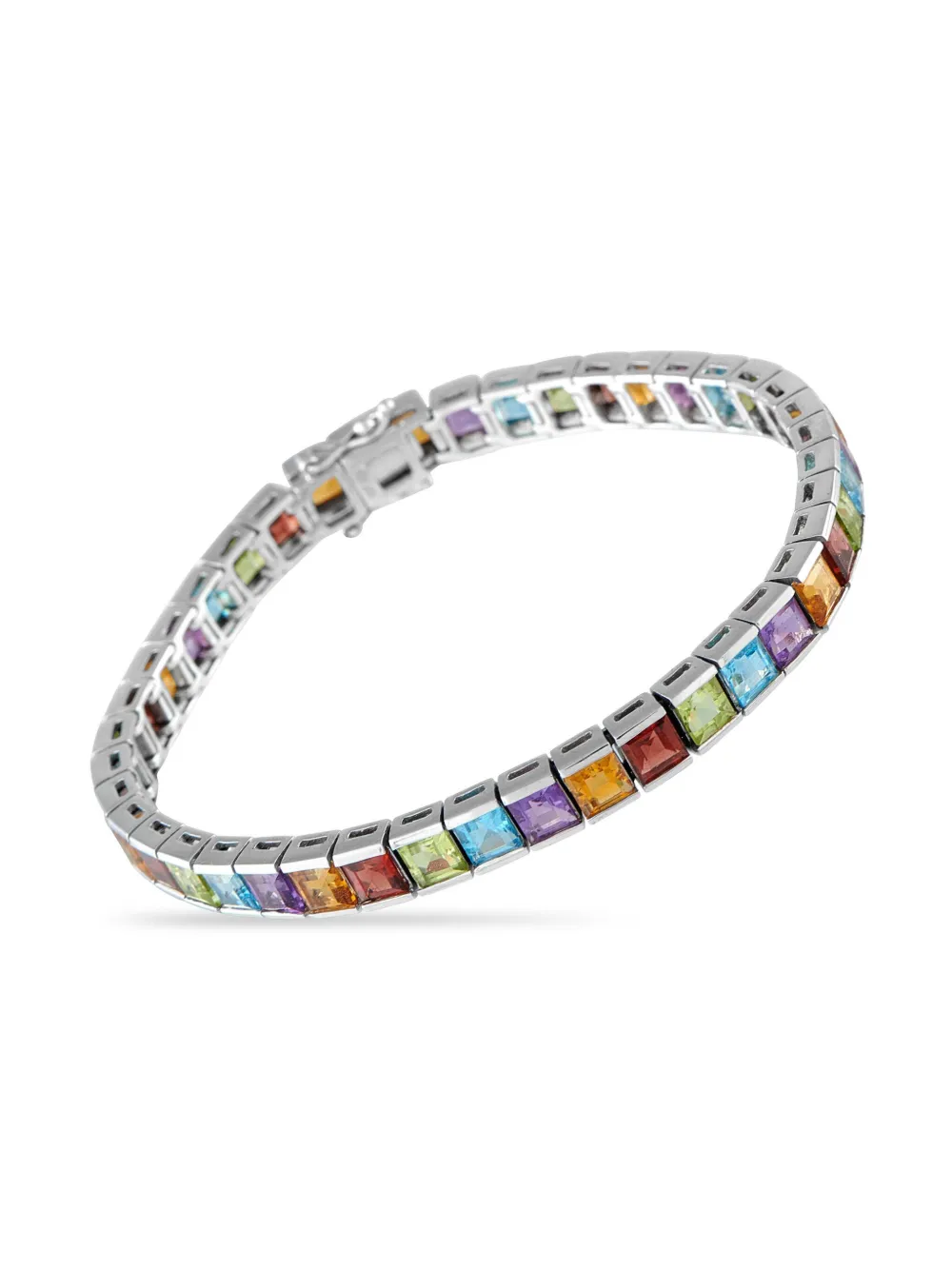 LB Exclusive 18K white gold multi-stone bracelet | Image 2