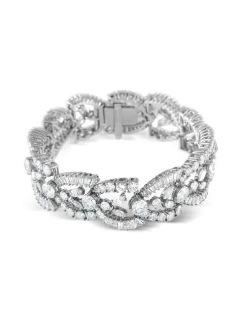 Tiffany & Co. 플래티넘 다이아몬드 브레이슬릿