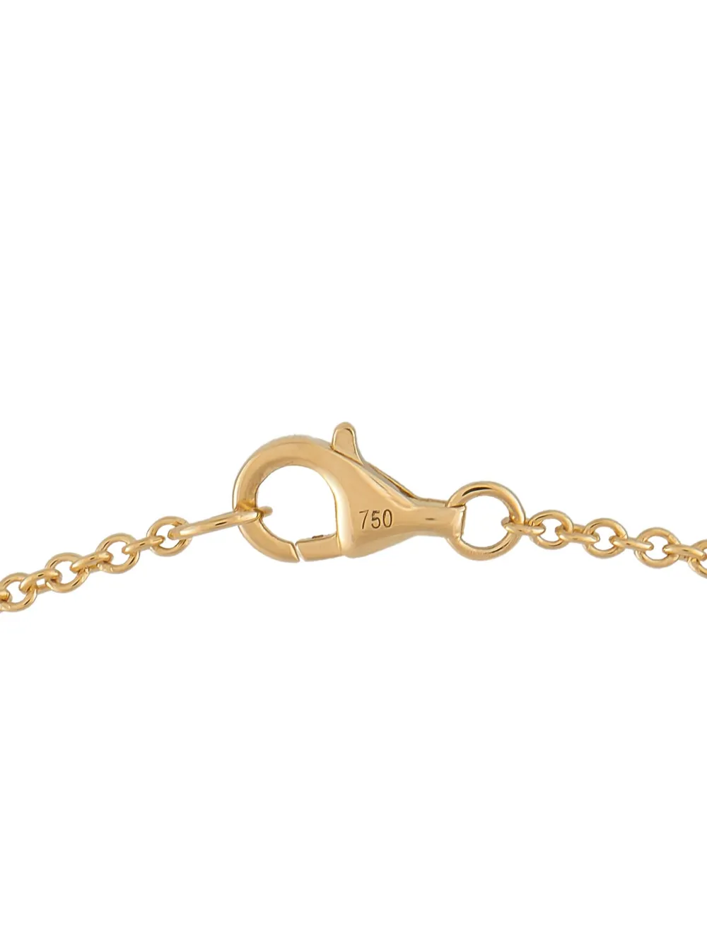 18k Yellow Gold Diamond Station Necklace