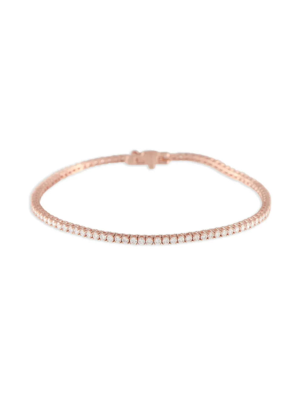 LB Exclusive 14K rose gold diamond tennis bracelet | Pink | Image 1