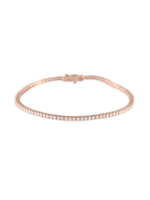 LB Exclusive 14K rose gold diamond tennis bracelet