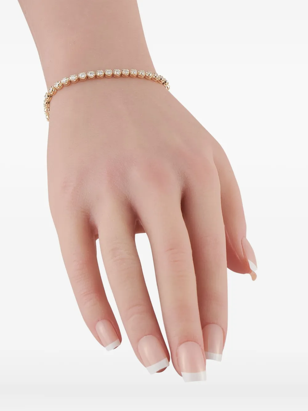 LB Exclusive 14K yellow gold diamond tennis chain | Image 2