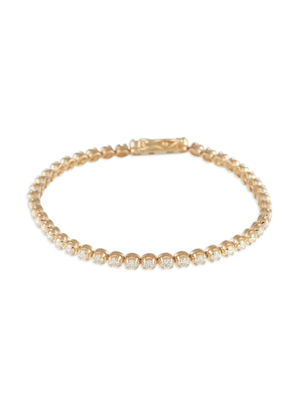 LB Exclusive 14K yellow gold diamond tennis chain | Gold | Image 1