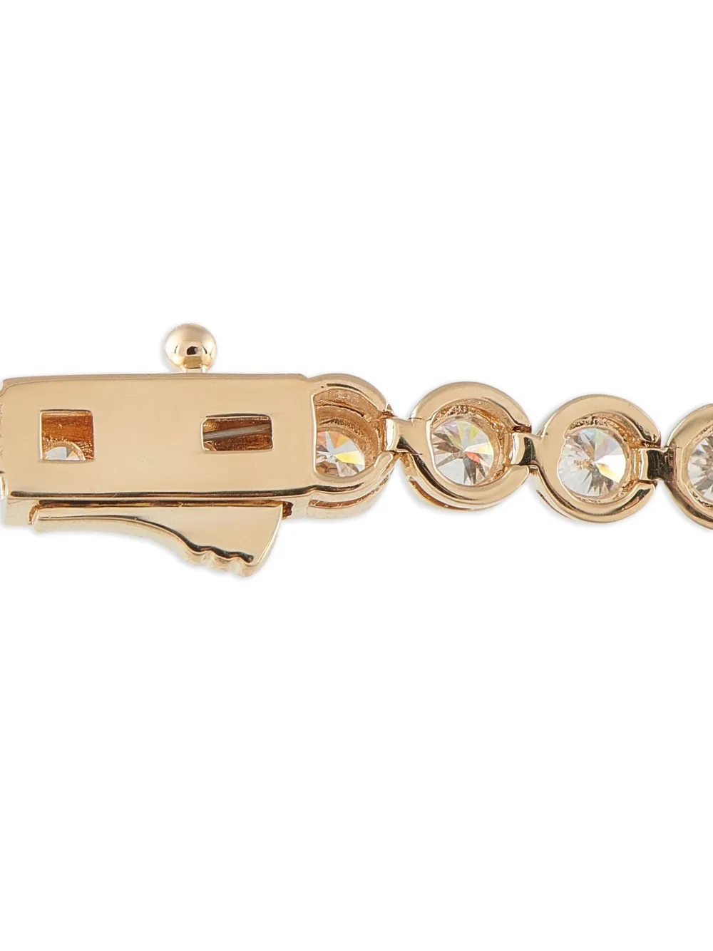LB Exclusive 14K yellow gold diamond tennis chain | Image 2