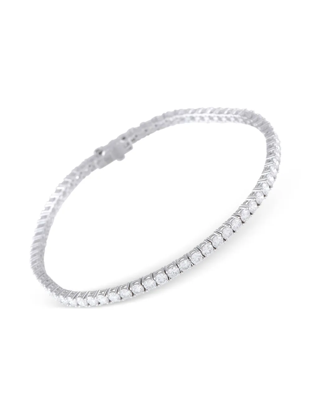 LB Exclusive 14K white gold diamond tennis bracelet | Image 2