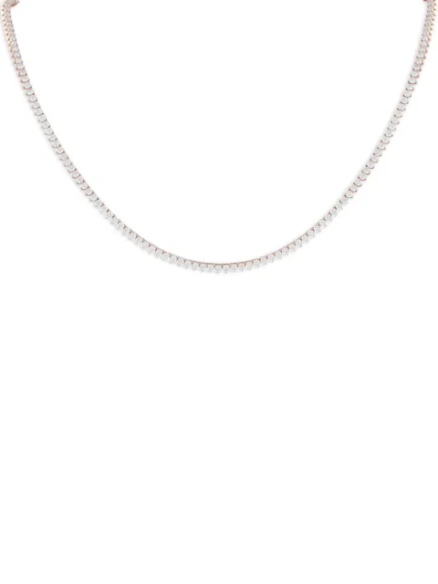 LB Exclusive 14K rose gold diamond tennis necklace