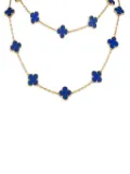Van Cleef & Arpels 18K yellow gold Alhambra lapis lazuli necklace