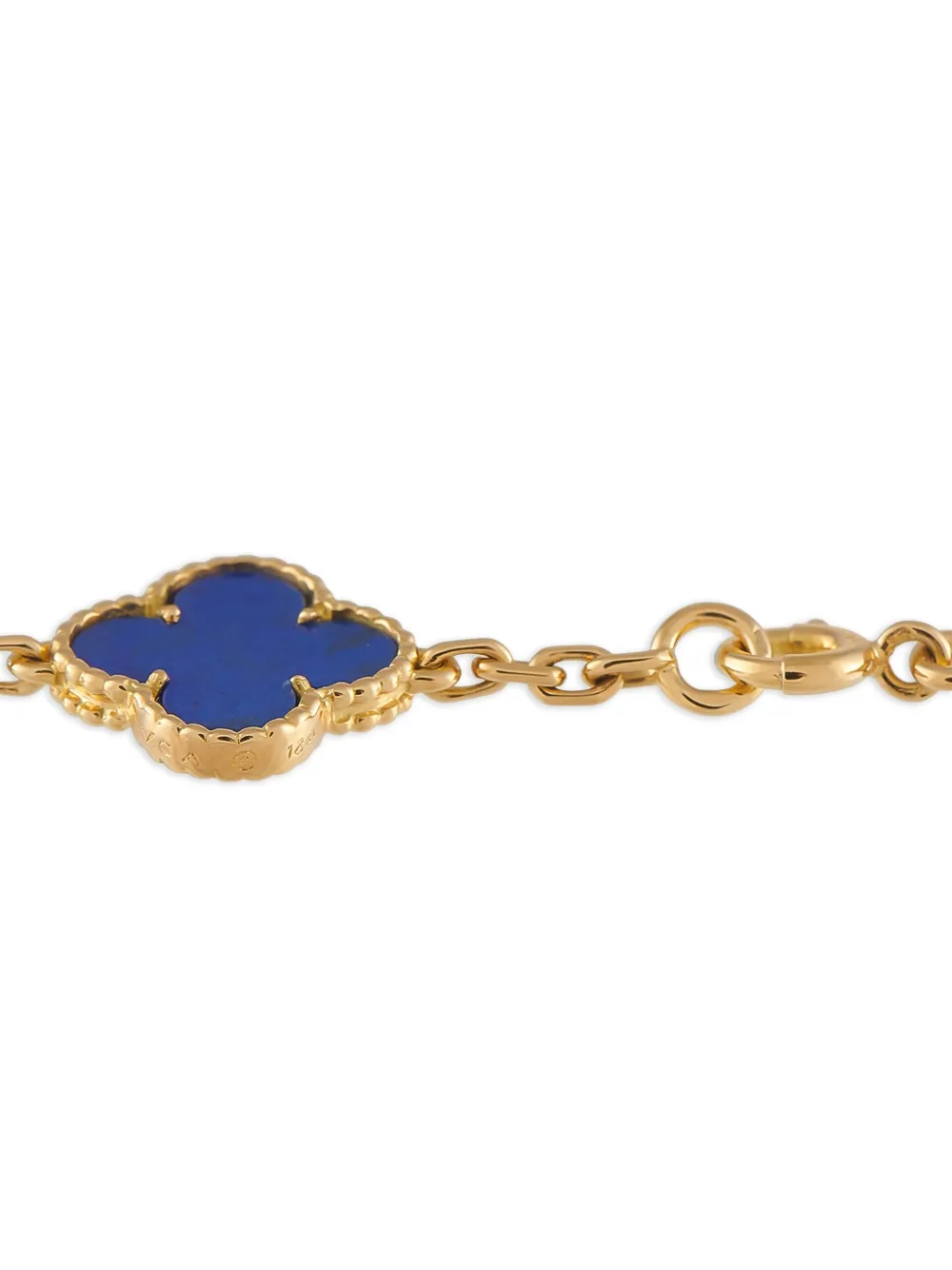 Van Cleef & Arpels 18K yellow gold Alhambra lapis lazuli necklace | Image 2