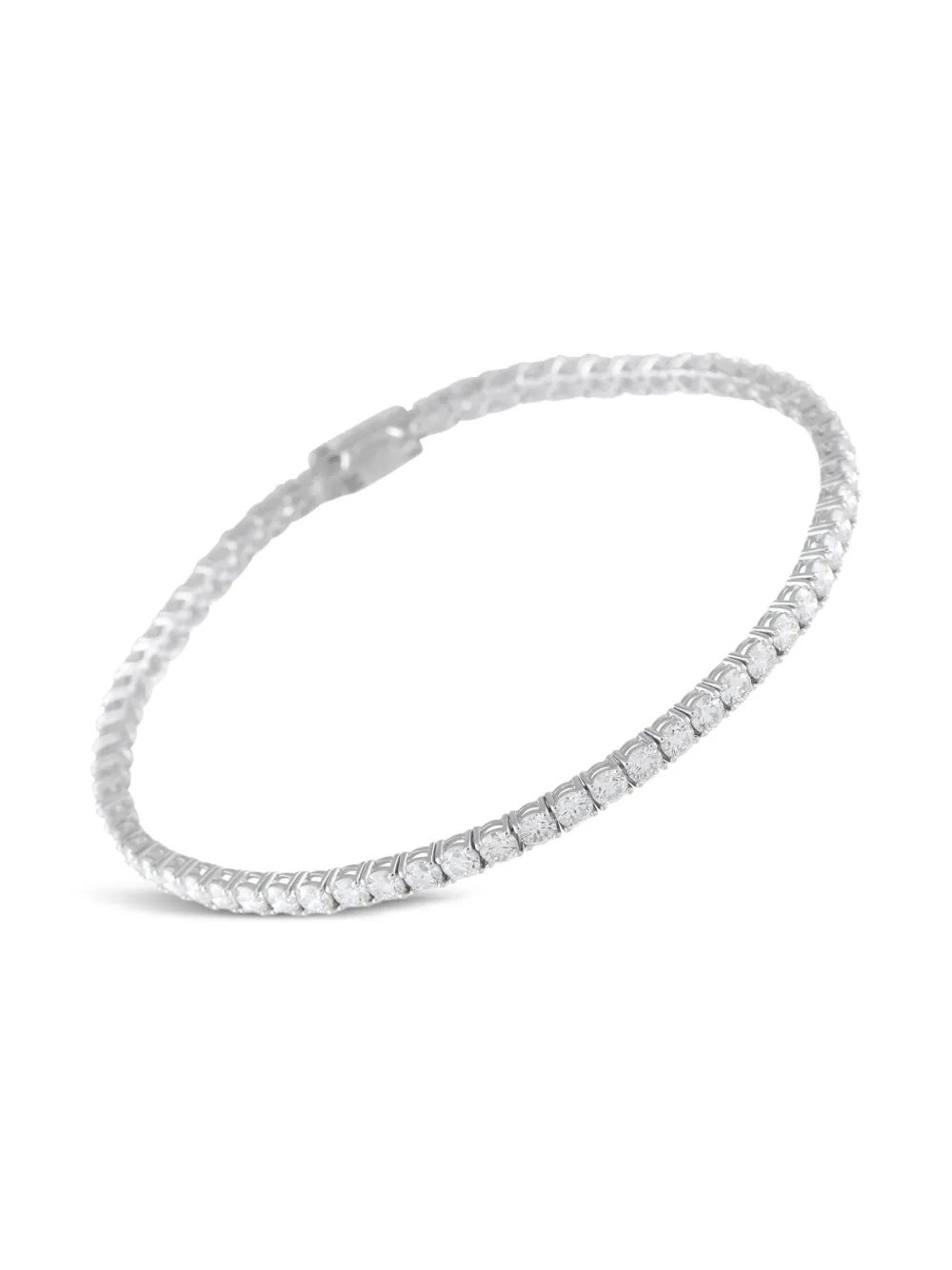 LB Exclusive 14K white gold diamond tennis bracelet | White | Image 1