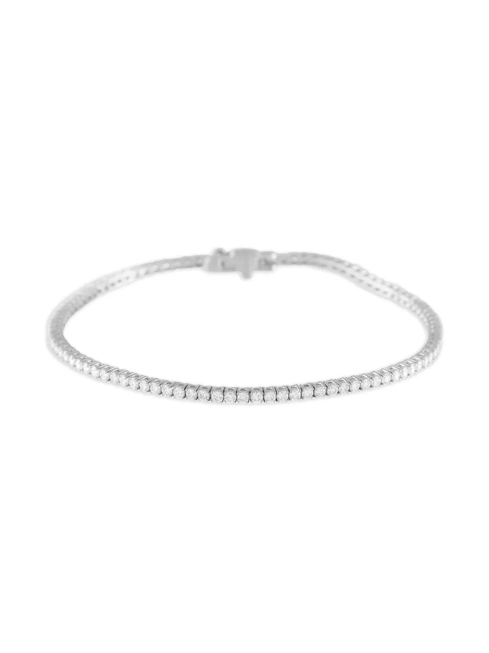 LB Exclusive 14K white gold diamond tennis bracelet | White | Image 1