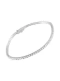 LB Exclusive 18K gold diamond tennis bracelet - Silver