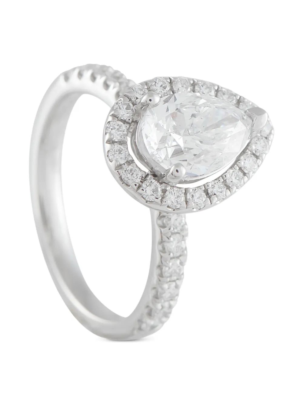 LB Exclusive 14K white gold diamond engagement ring | Silver | Image 1