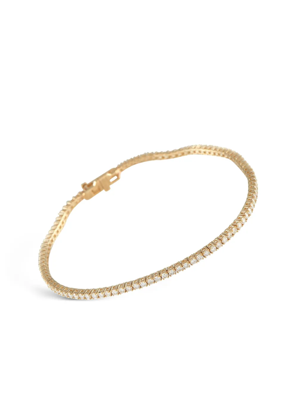 LB Exclusive 14K yellow gold diamond tennis bracelet | Gold | Image 1