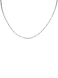LB Exclusive 14K white gold diamond tennis necklace
