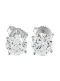 LB Exclusive 14K white gold diamond stud earrings