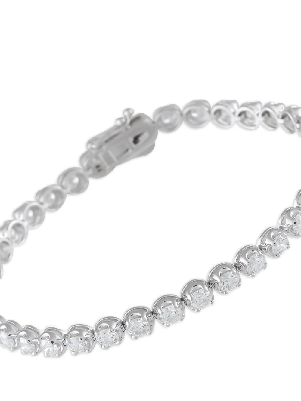 LB Exclusive 14K white gold diamond tennis bracelet | Image 2