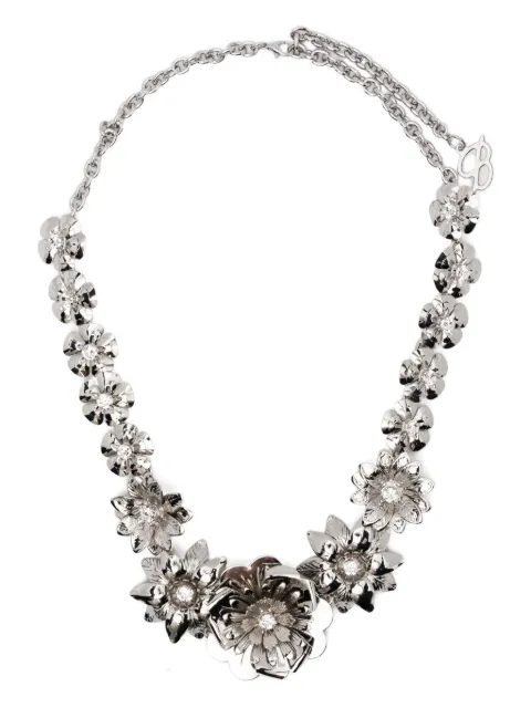 Blumarine flower-chain necklace