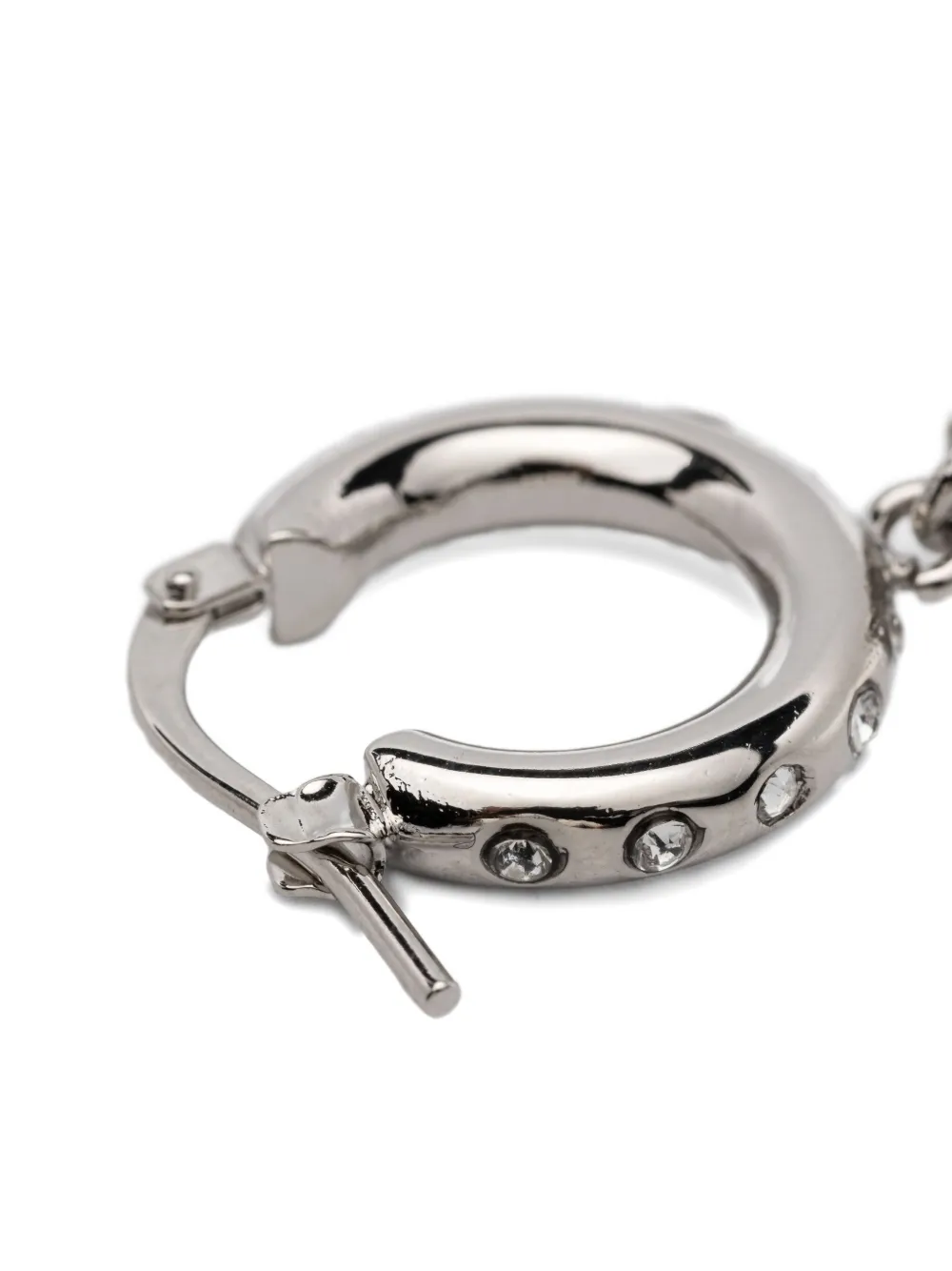  Marni Crystal-embellished Hoop Earrings - Silver 
