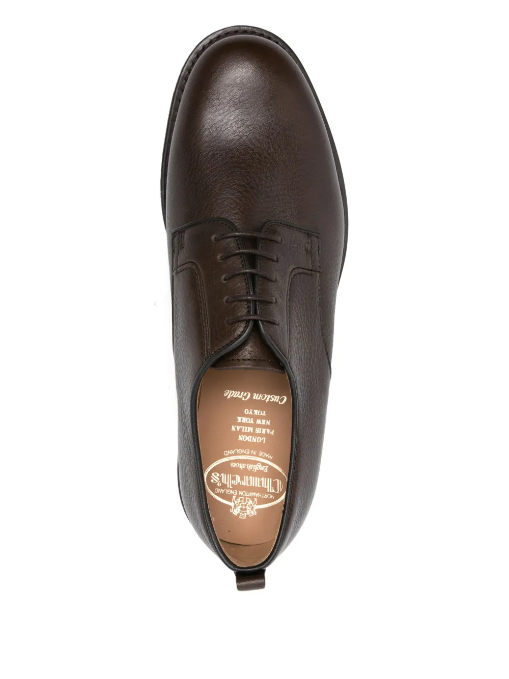 Church's leather lace-up derby shoes Brown