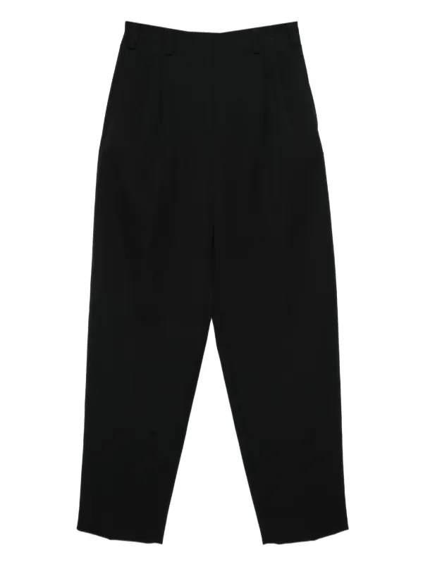 Givenchy Slashed Double Pleat Pants in Wool in Black