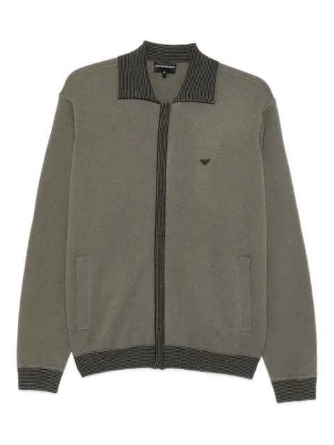 Emporio Armani ribbed-trimmed jacket 