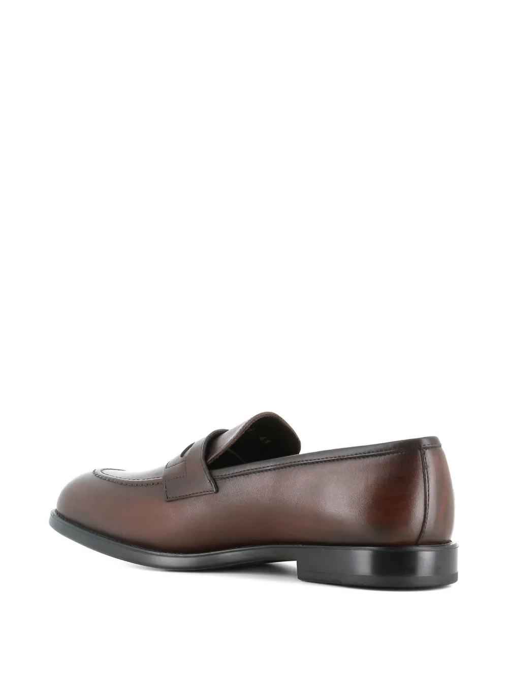Alexander Hotto Leren loafers Bruin
