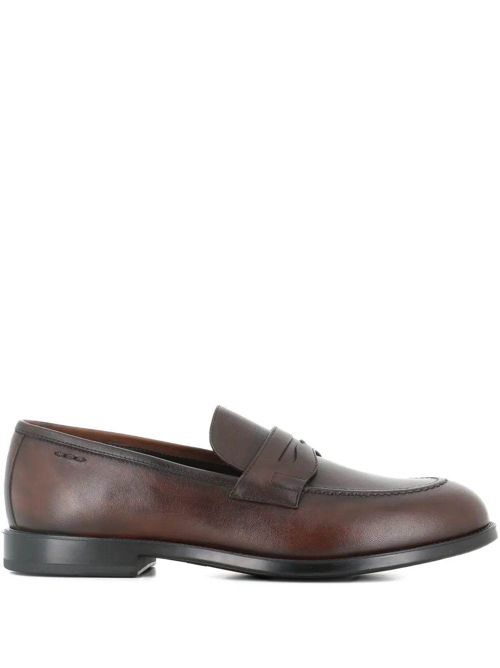 Alexander Hotto penny leather loafers | Brown | Image 1