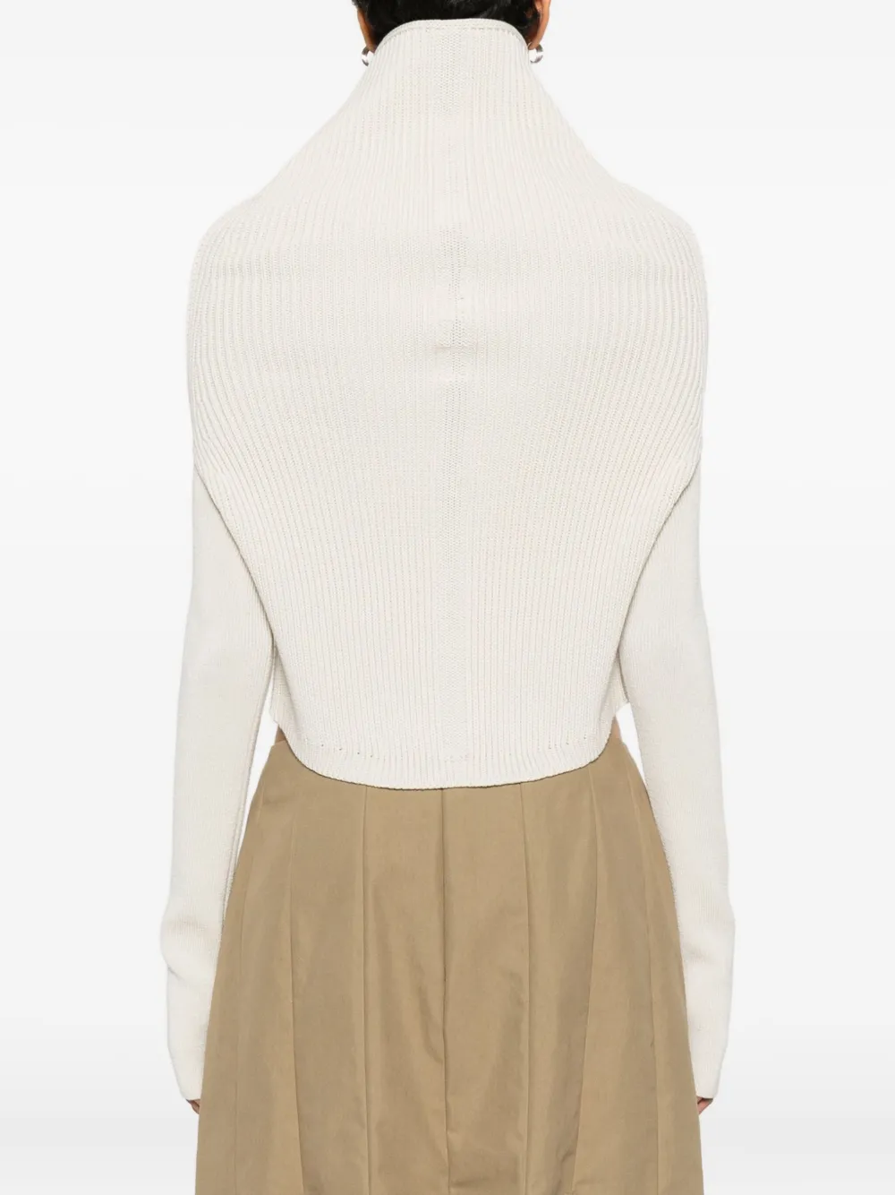 Rick Owens Jersey top met col Wit