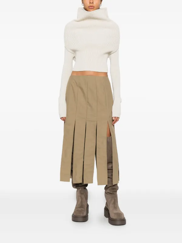 Rick Owens Jersey Top Met Col | Wit | FARFETCH NL