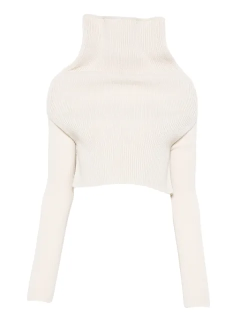 Rick Owens roll-neck ribbed top