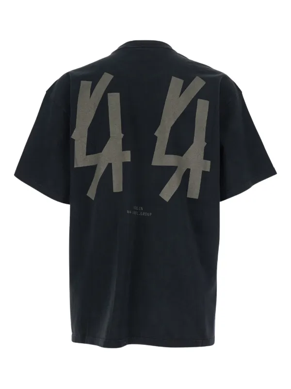 44 LABEL GROUP logo-print T-shirt | Black | FARFETCH