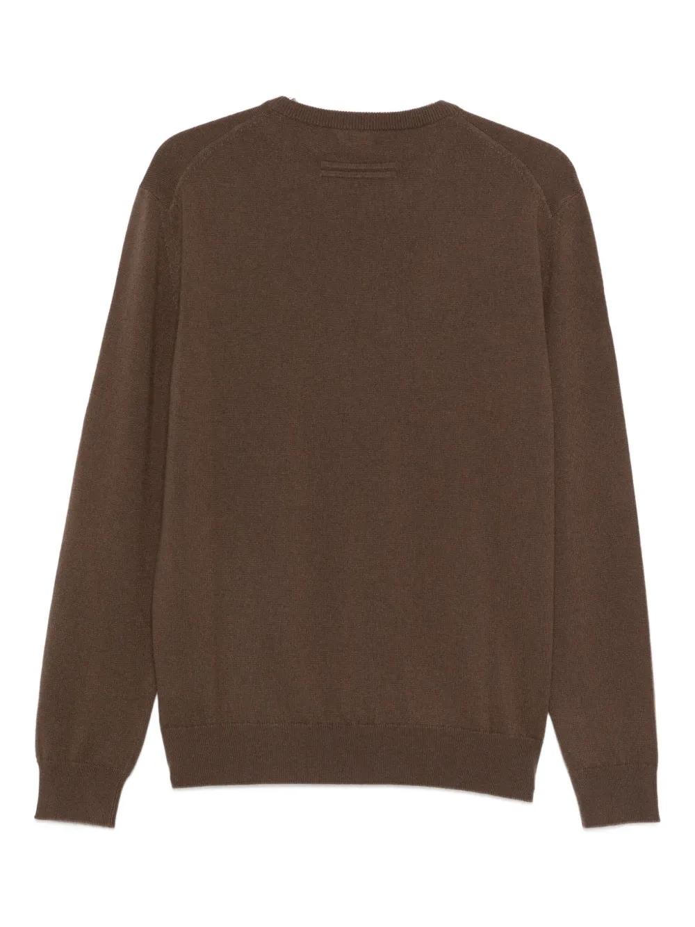 Zegna Trui met ronde hals en lange mouwen - Bruin