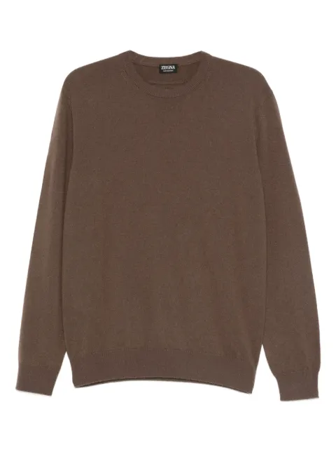 Zegna round-neck long-sleeve sweater 
